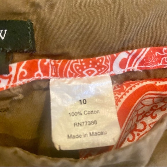 J. Crew low fit 100% cotton khaki pants 10 - Picture 3 of 9